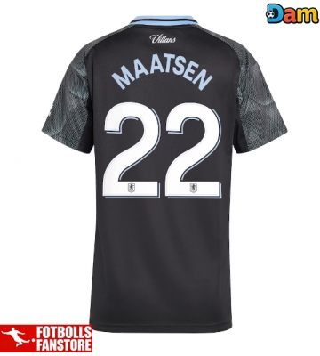 Aston Villa Ian Maatsen #22 Bortatröja Dam 2025-26 Kortärmad